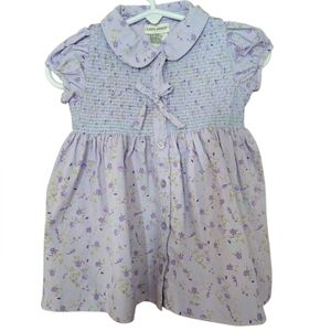 Lavender Floral Laura Ashley Baby Dress